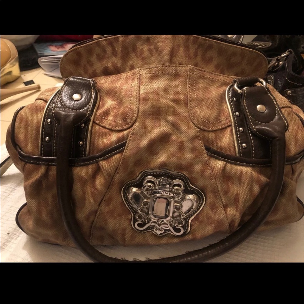 Kathy Van Zeeland animal print purse